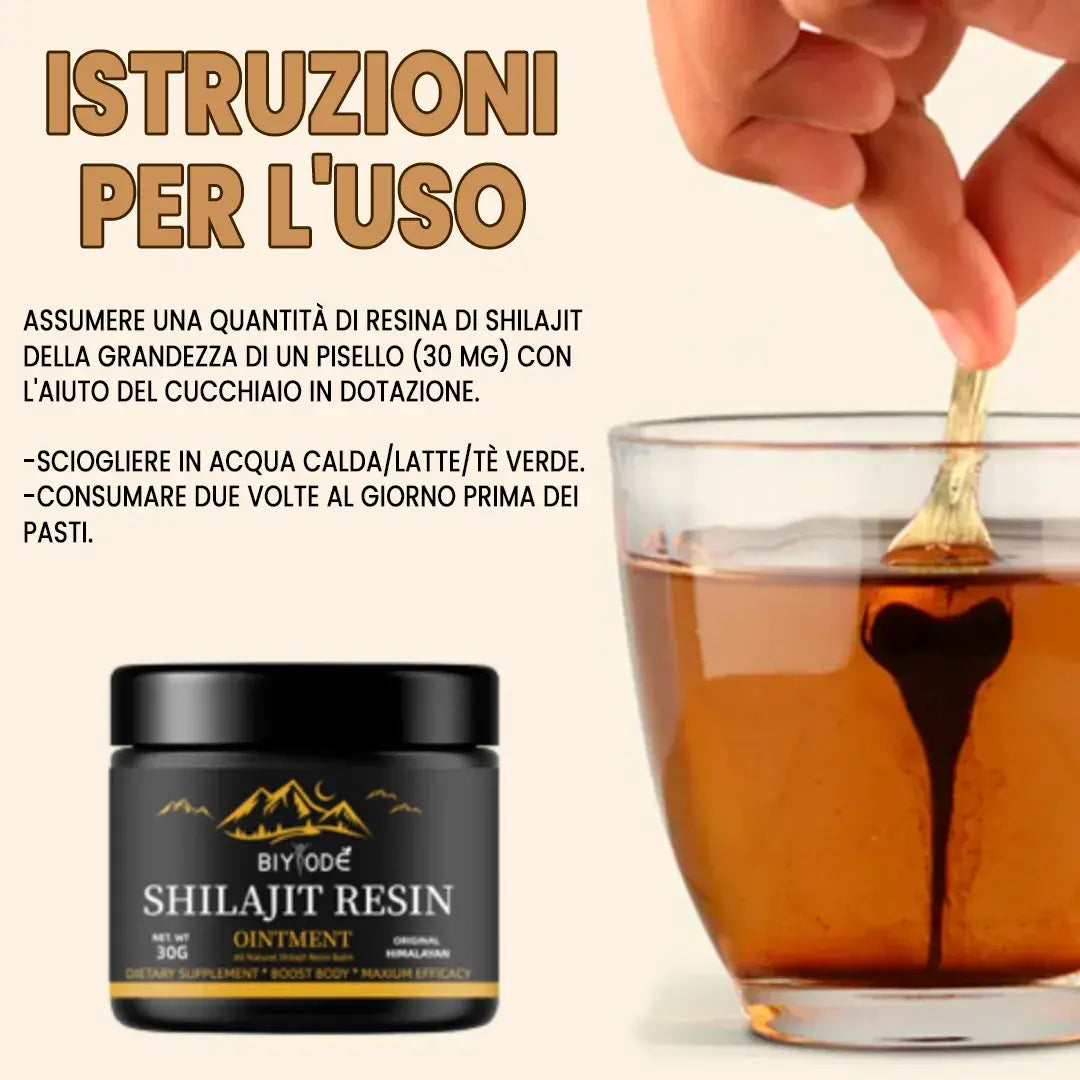 Shilajit 100% puro 💎 Fonte di energia vitale dell'Himalaya