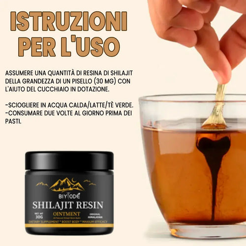 Shilajit 100% puro 💎 Fonte di energia vitale dell'Himalaya