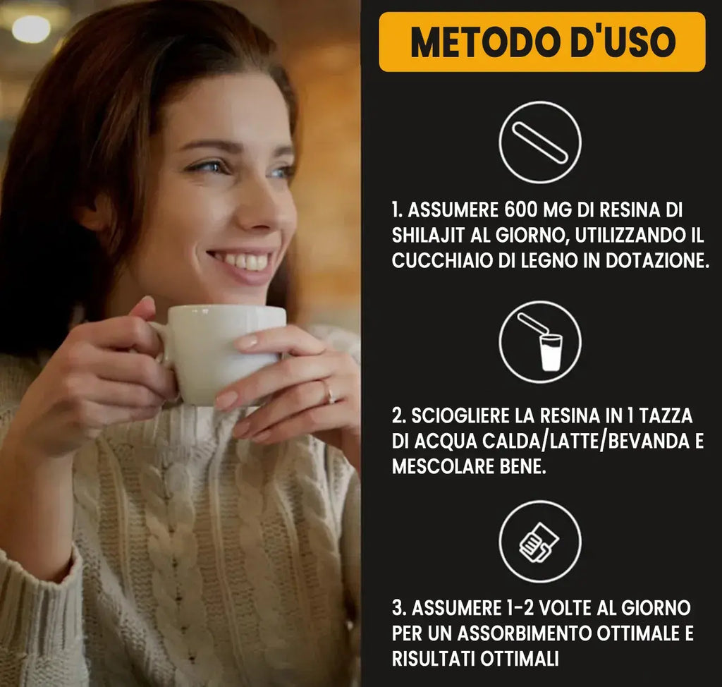 Shilajit 100% puro 💎 Fonte di energia vitale dell'Himalaya